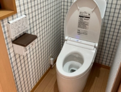 トイレ交換工事 TOTO ウォシュレット～東京都江戸川区 M様～