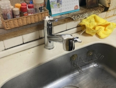 古いキッチンの水栓…最新のオールインワン浄水で楽々♪便利♪～千葉県千葉市 I様～
